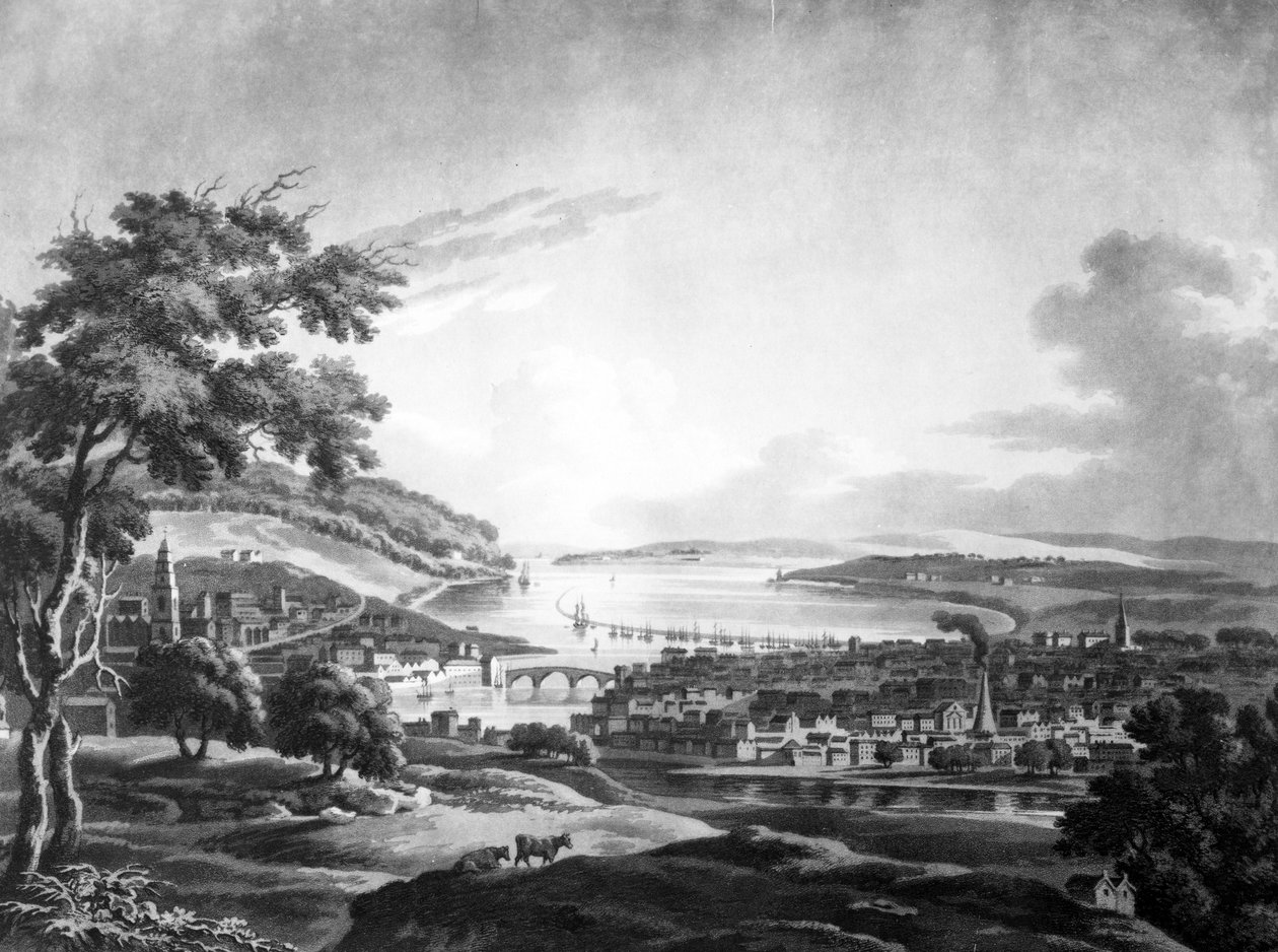 Die Stadt Cork, 1799 von Irish School