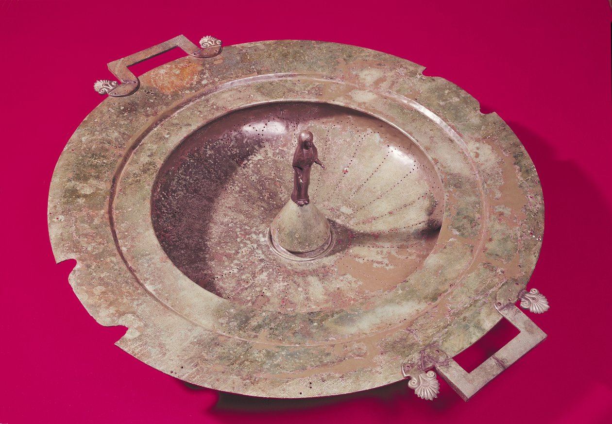 Deckel eines Kraters, aus dem Grab einer Prinzessin von Vix von Iron Age