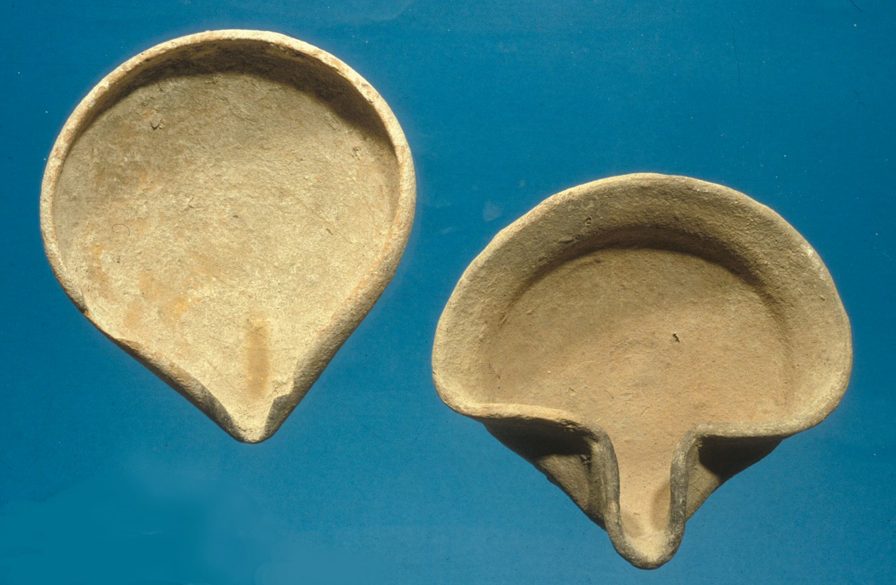 Israelitische Öllampen (Terrakotta) von Iron Age