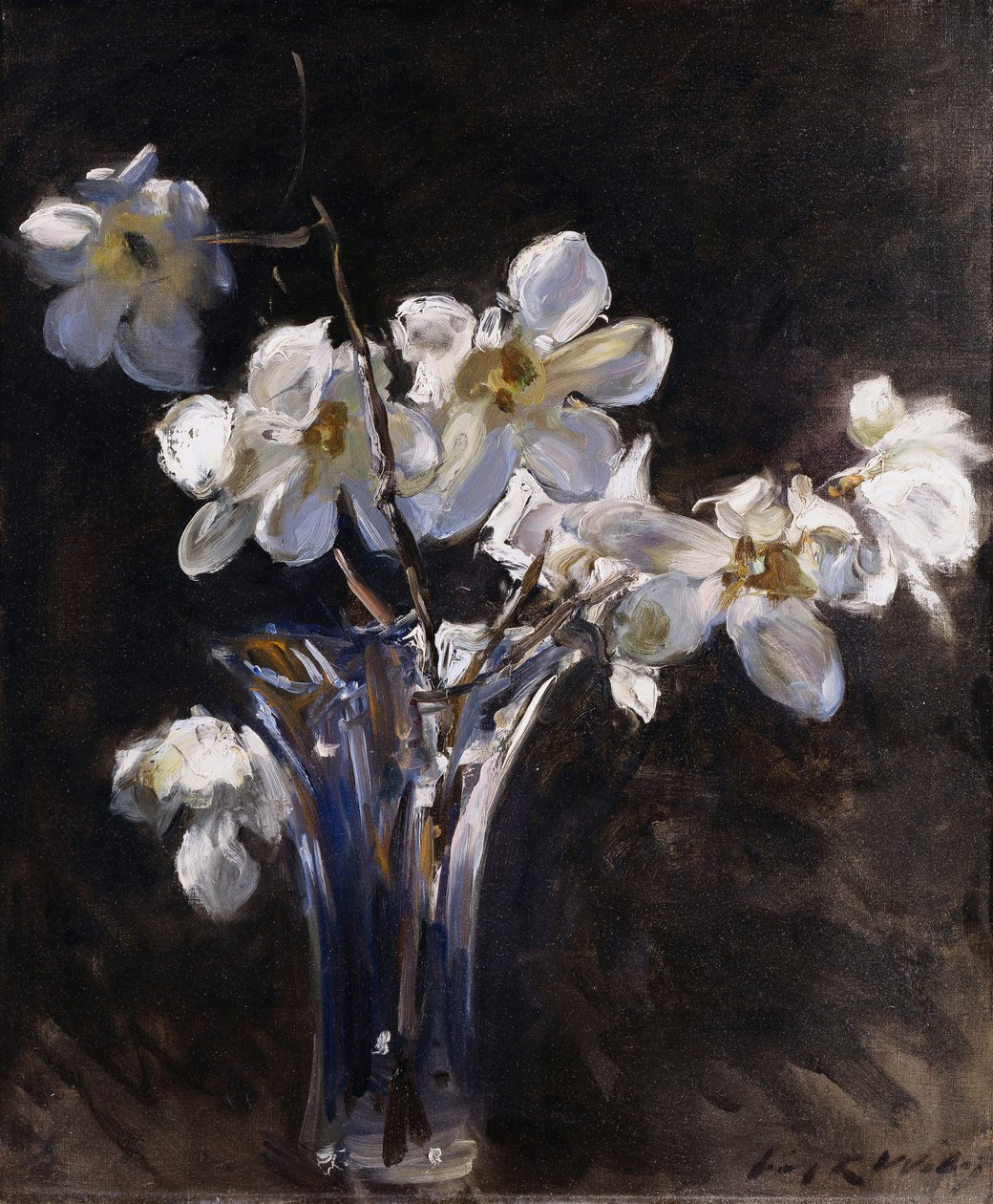 Magnolien in einer Vase von Irving Ramsay Wiles