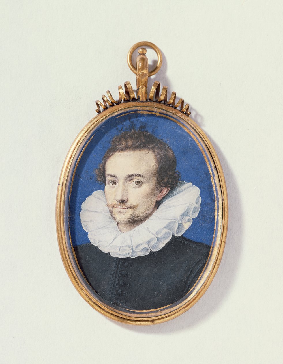 Porträt eines Mannes in Schwarz, ca. 1590-1600 von Isaac Oliver