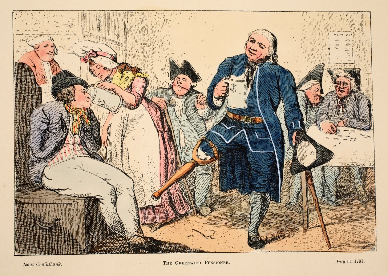 Der Greenwich-Pensionär von Isaac Robert Cruikshank