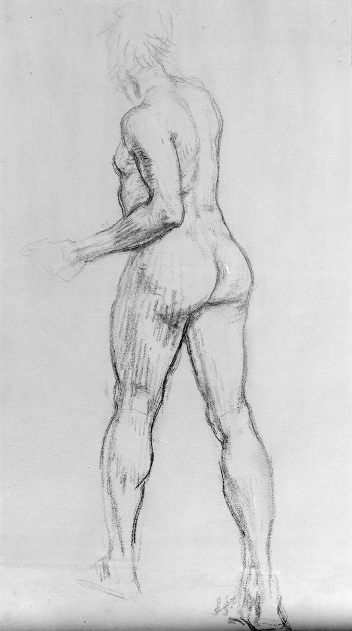 Studie einer nackten Frau von Isaac Rosenberg