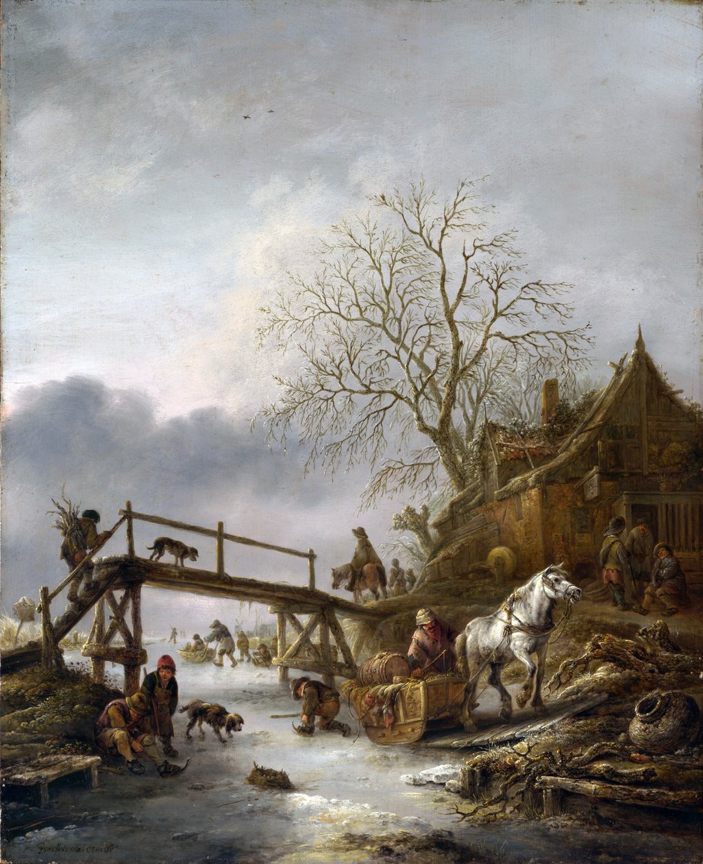 Eine Winterszene von Isaac van Ostade