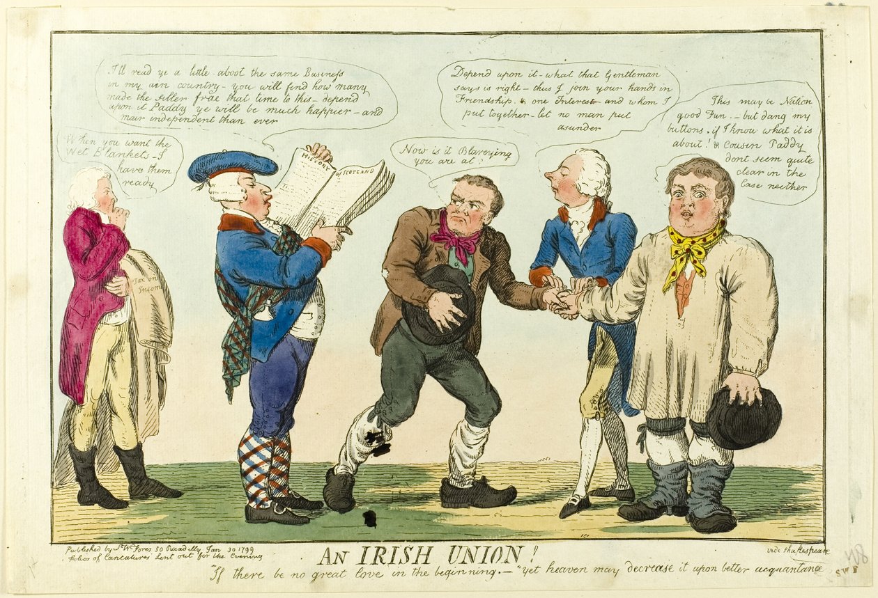 Eine irische Union! von Isaac Cruikshank