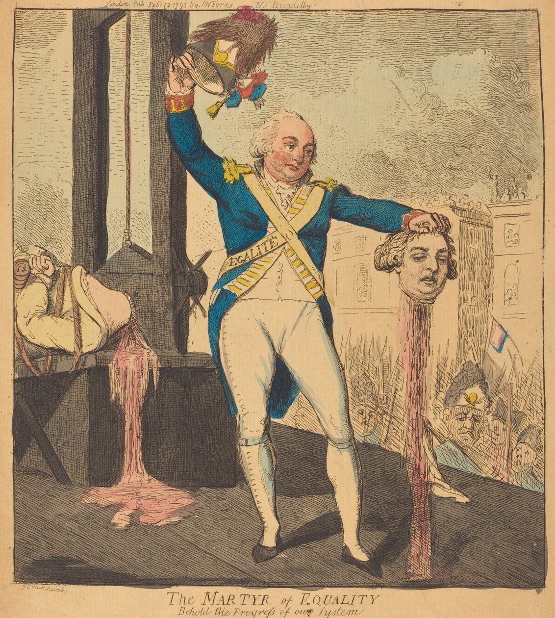Der Märtyrer der Gleichheit von Isaac Cruikshank