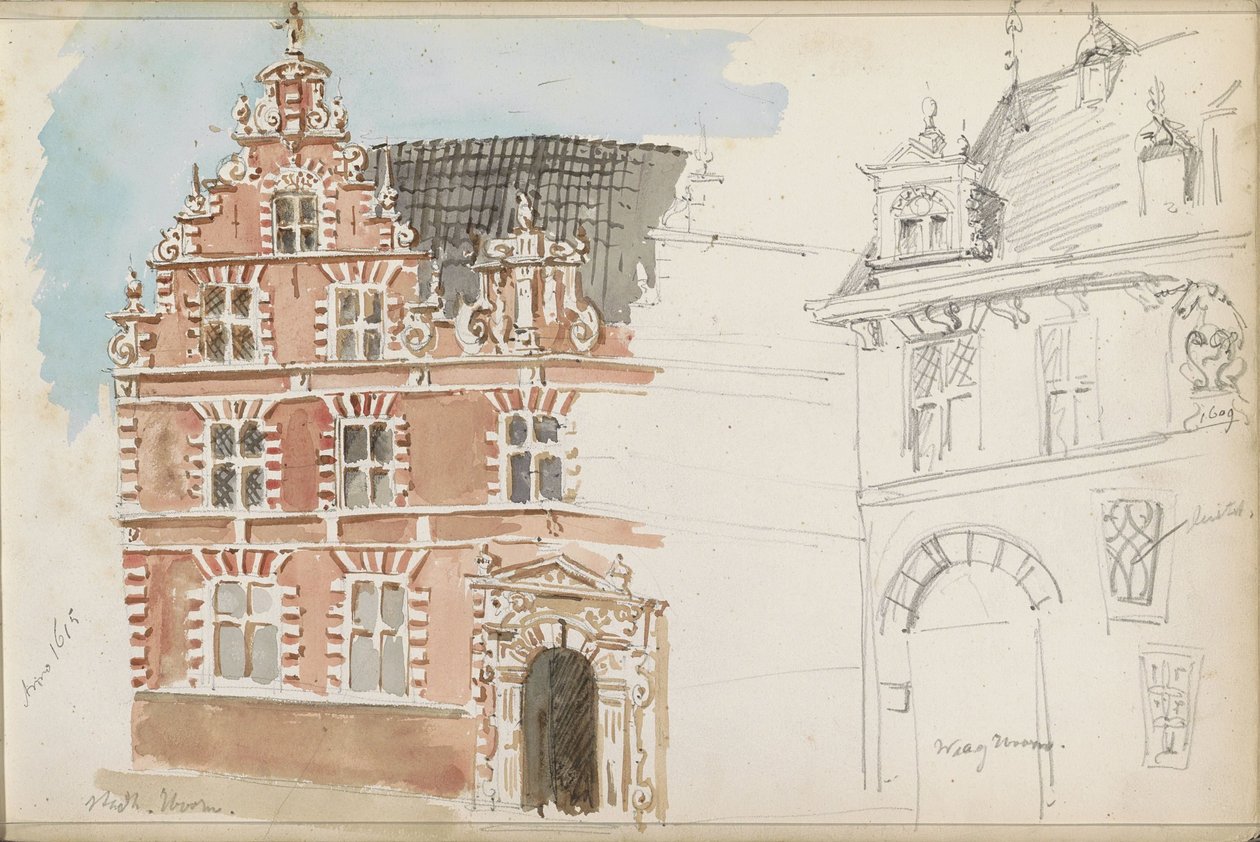 Rathaus und die Waage in Hoorn von Isaac Gosschalk