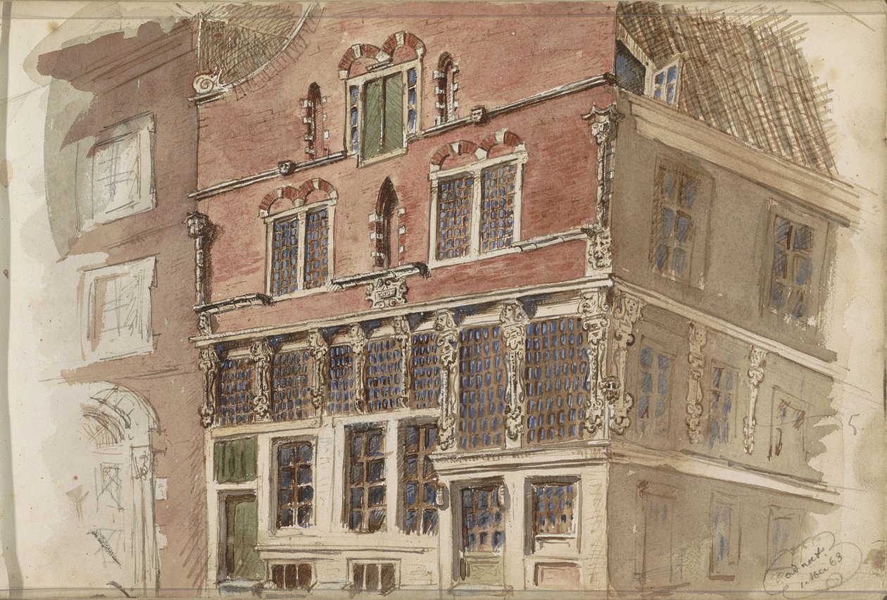 Fassade aus dem 17. Jahrhundert von Isaac Gosschalk