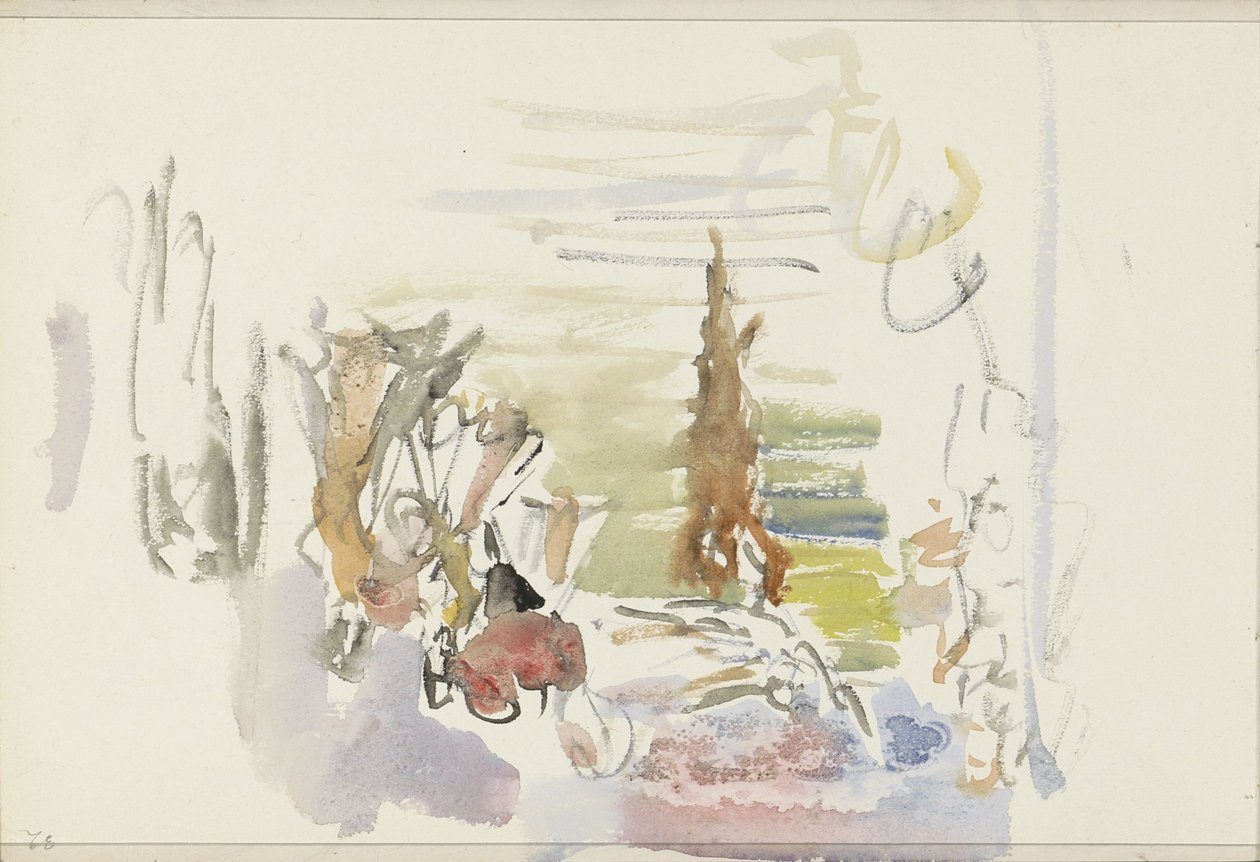 Künstler auf der Bühne von Isaac Israels