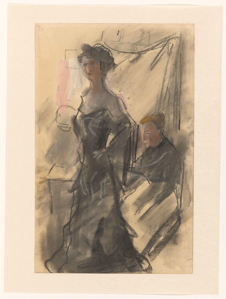 Junge Frau bei der Modistin von Isaac Israels