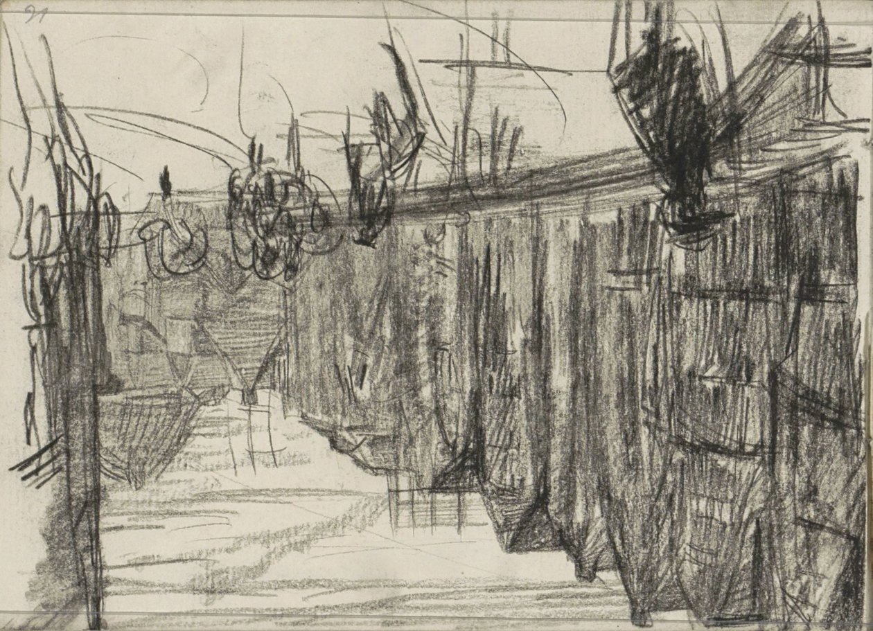 Stadtansicht mit Figuren von Isaac Israels