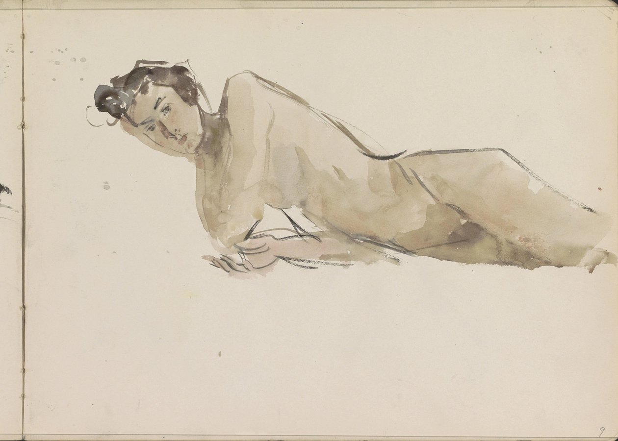 Stehender weiblicher Akt von Isaac Israels