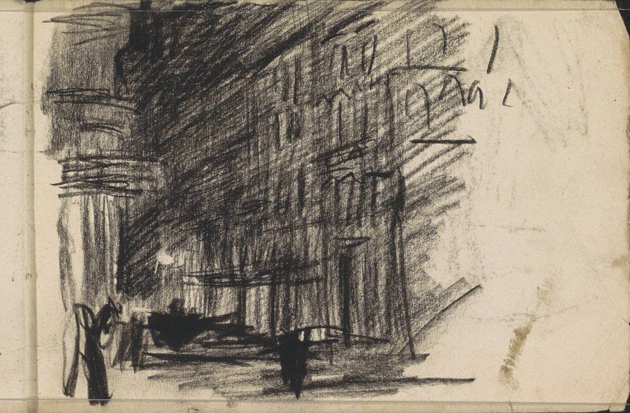 Straßenszene bei Abend von Isaac Israels