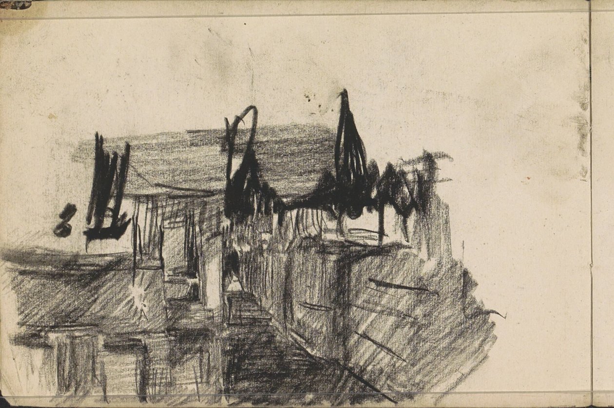 Straßenszene mit Figuren von Isaac Israels