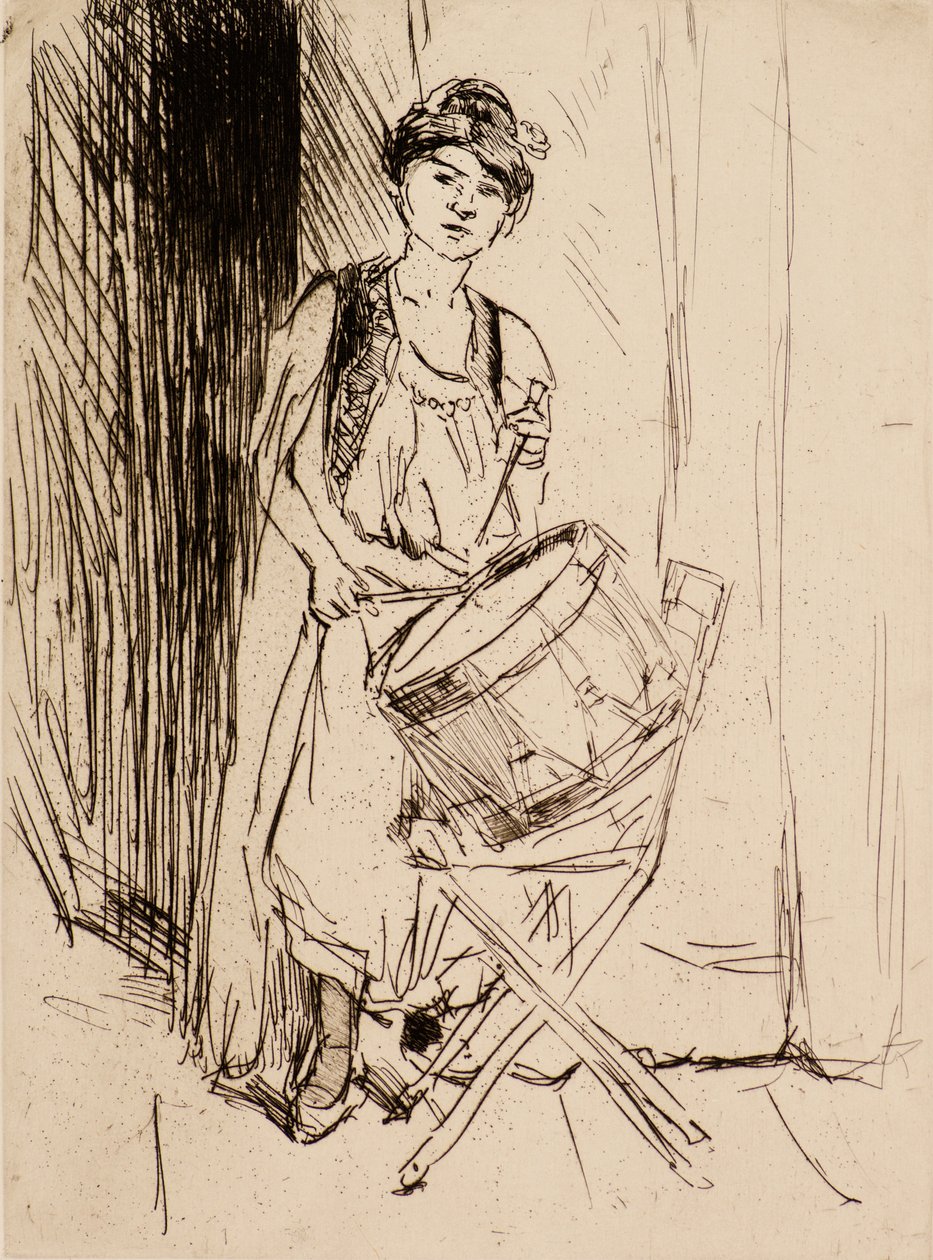 Die Dame mit der Trommel von Isaac Israels