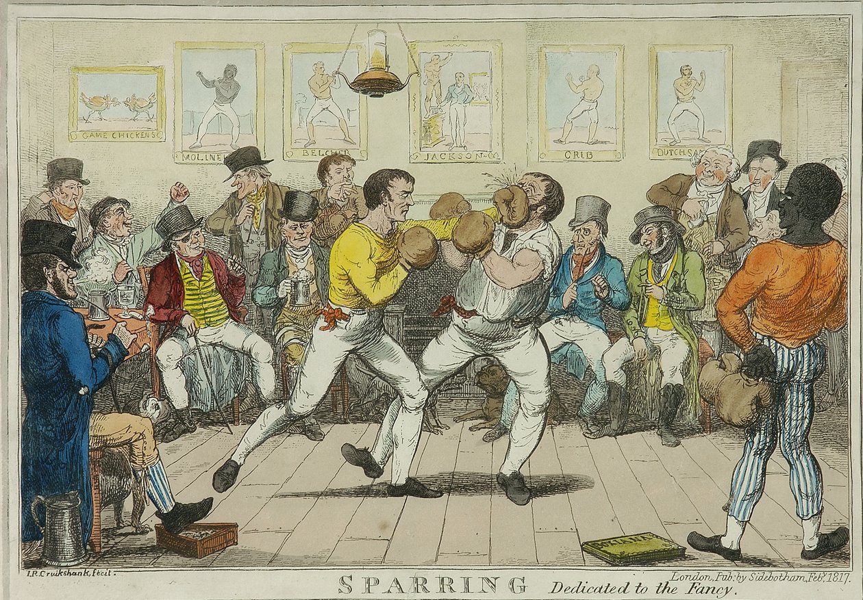 Sparring von Isaac Robert Cruikshank