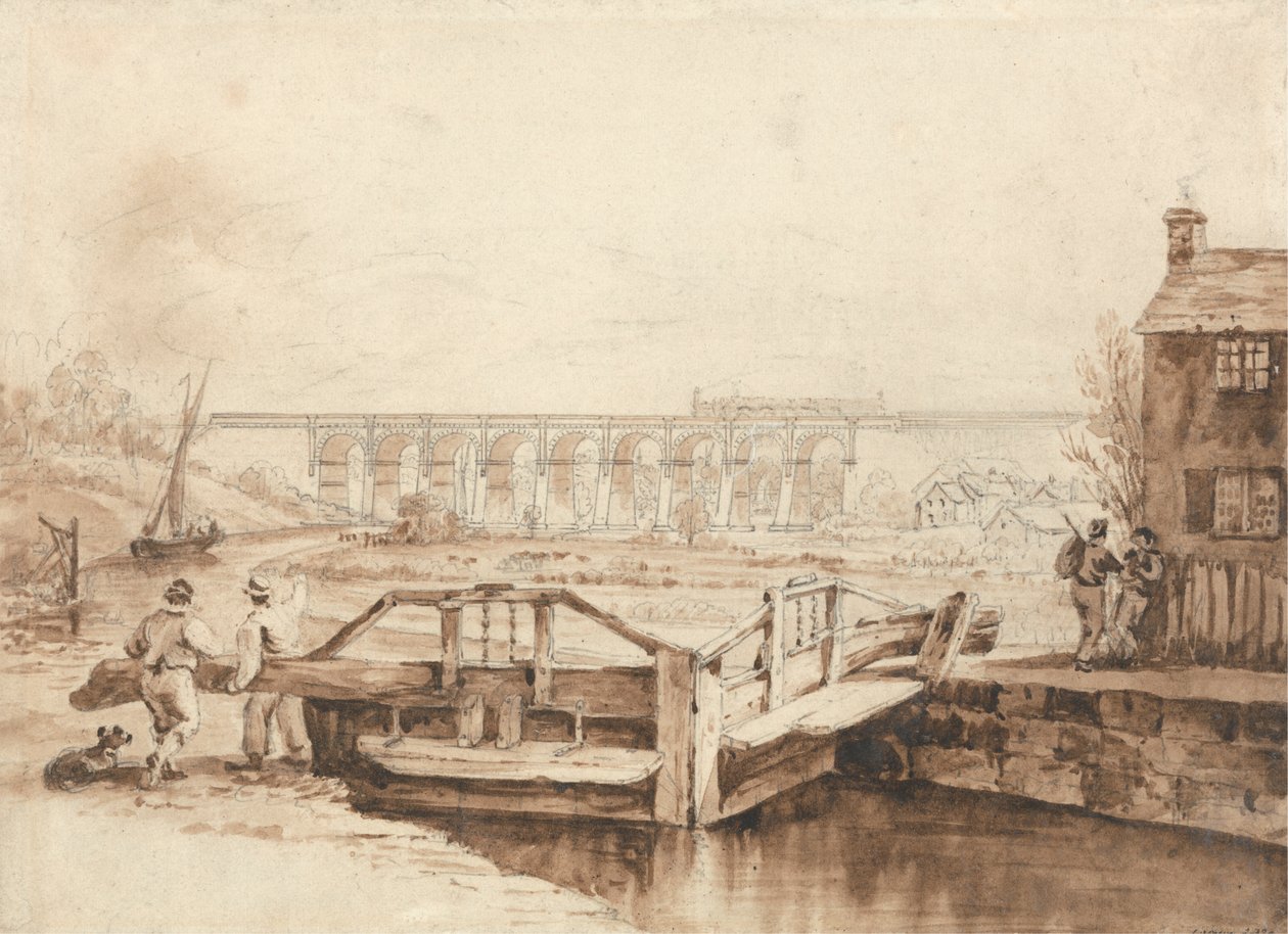 Das Viadukt über den Sankey-Kanal von Isaac Shaw