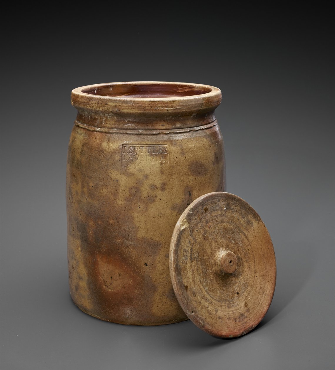Topf, ca. 1873-1882 von Isaac Suttles Pottery