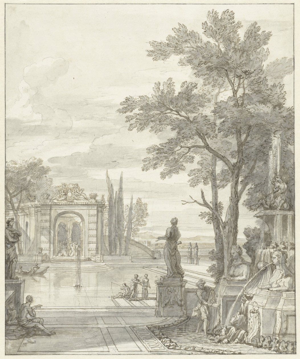 Parkansicht von Isaac de Moucheron