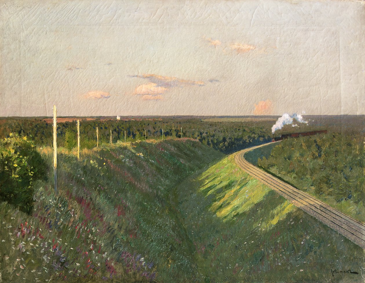 Ein Zug auf seiner Reise von Isaak Ilyich Levitan