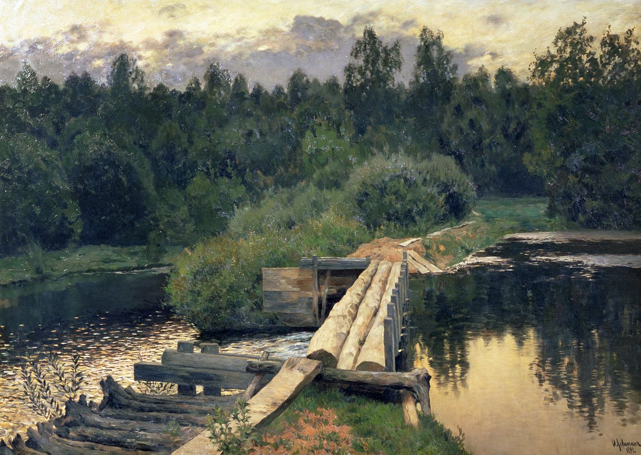 Am seichten Wasser, 1892 von Isaak Ilyich Levitan