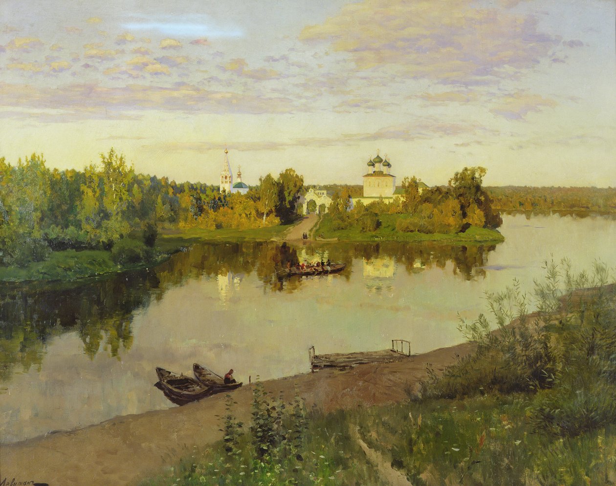 Das Abendgeläut, 1892 von Isaak Ilyich Levitan