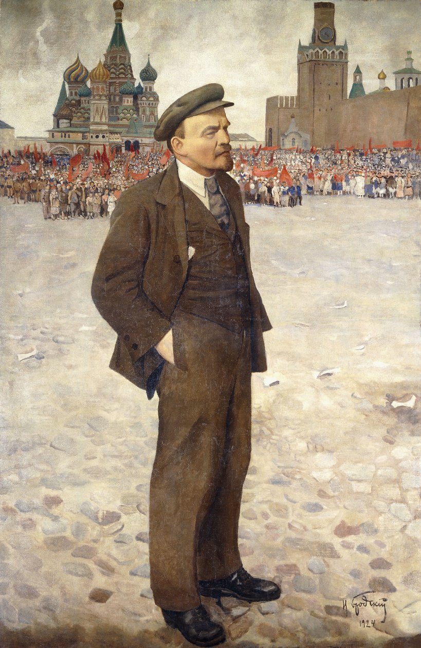 Lenin auf dem Roten Platz von Isaak Israilevich Brodsky