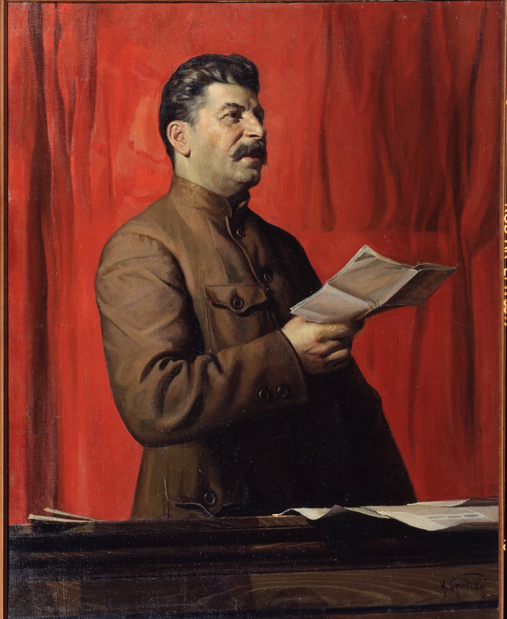 Porträt von Stalin von Isaak Israilevich Brodsky