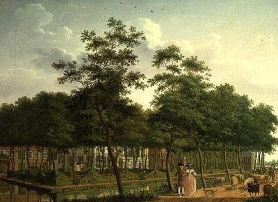 Eleganter Spaziergang von Isaac Ouwater