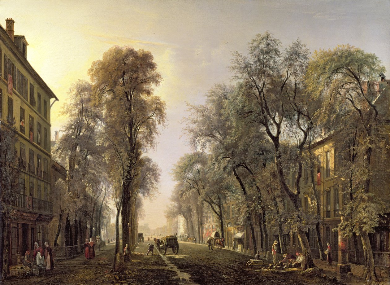 Boulevard Poissonniere im Jahr 1834 von Isidore Dagnan