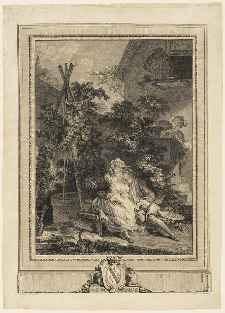 Der verliebte Gärtner von Isidore Stanislas Helman