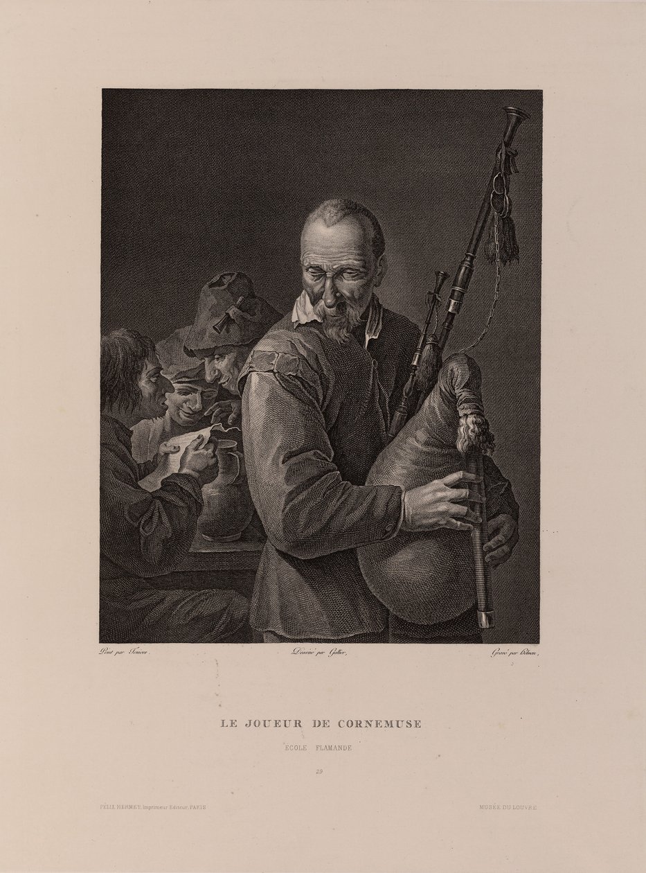 Der Dudelsackspieler von Isidore Stanislas Helman