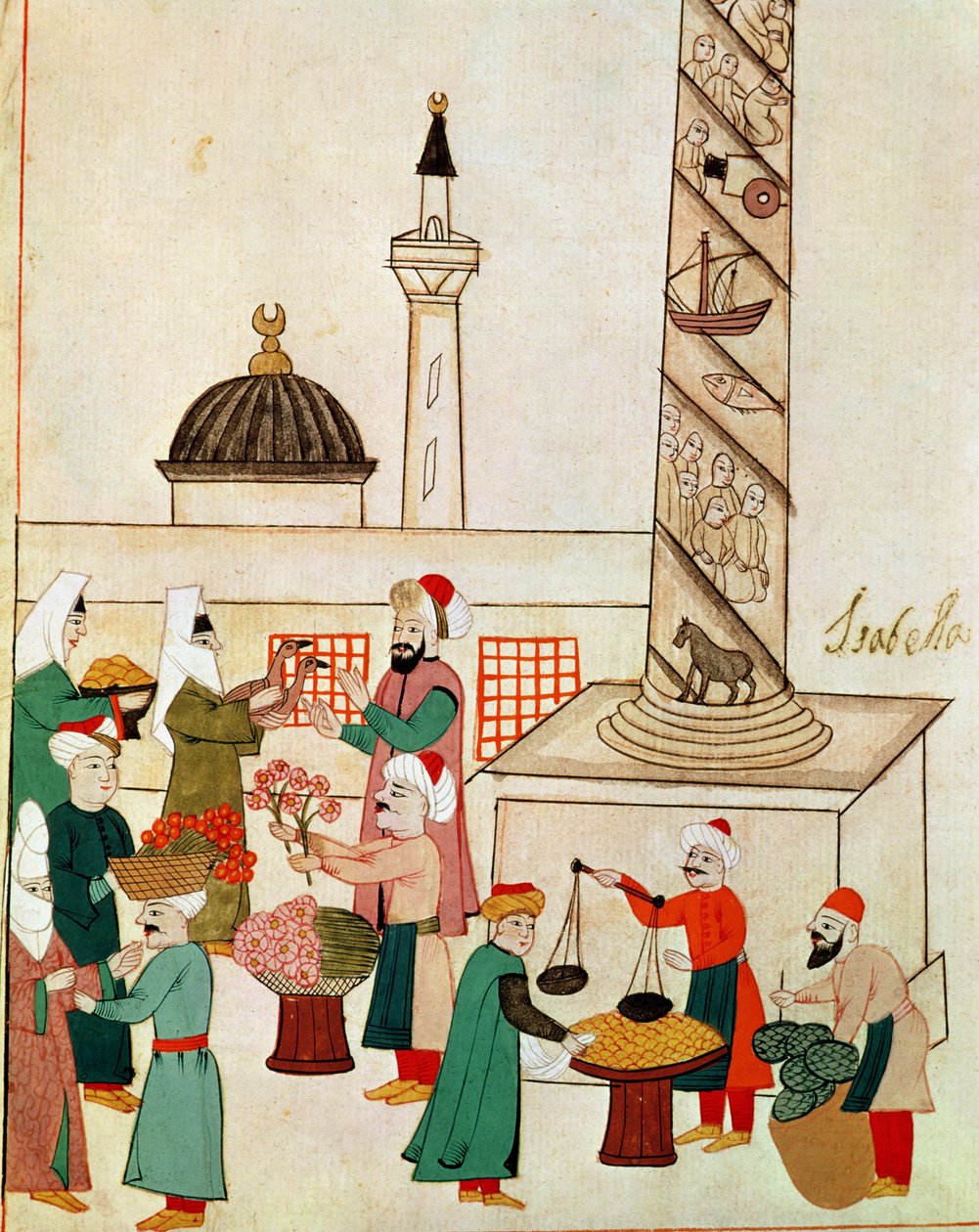 Ein Basar in Istanbul, ca. 1580 von Islamic School