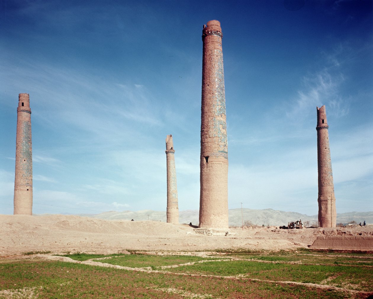 Minarette der Hussein Baiqara Madrasa von Islamic School