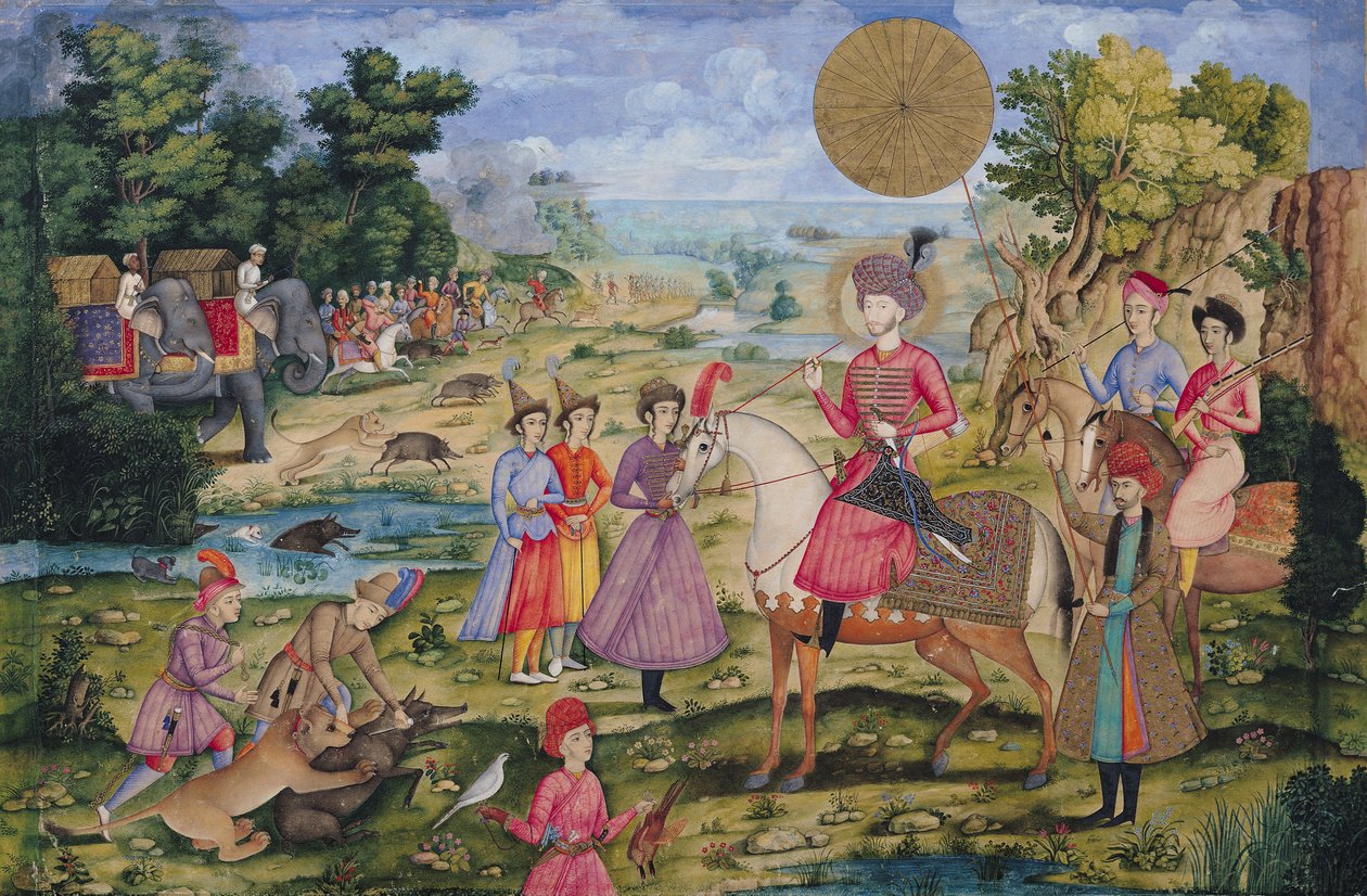 Königliche Jagd, aus Isfahan, Iran von Islamic School