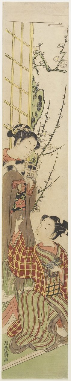 (Katze und Maus), um 1780 von Isoda Koryusai