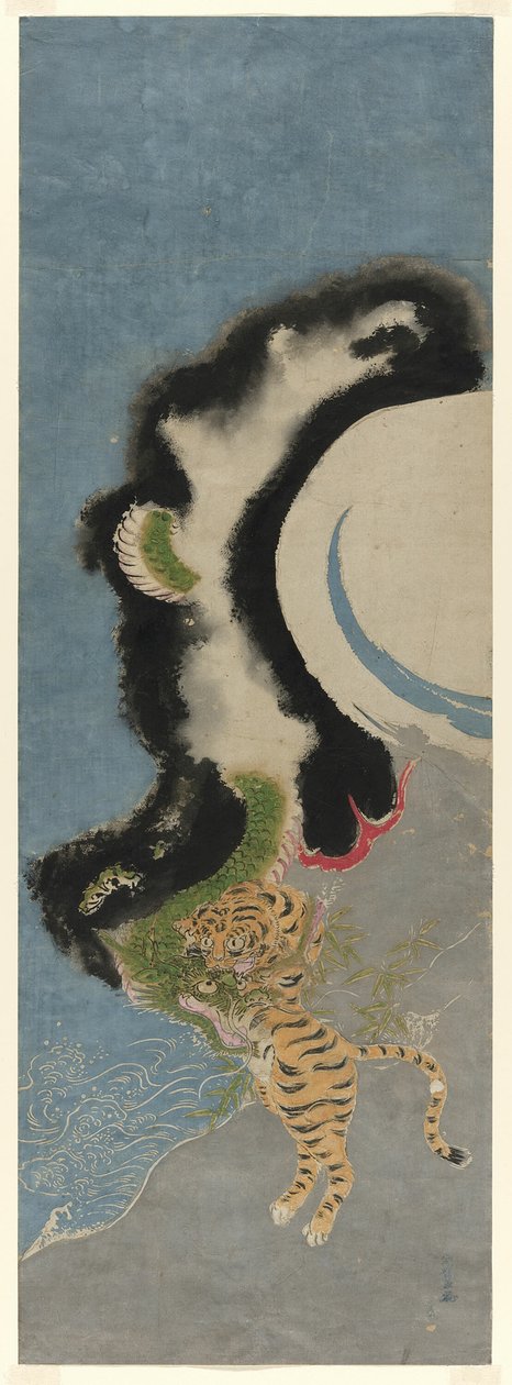 Drache und Tiger von Isoda Koryusai