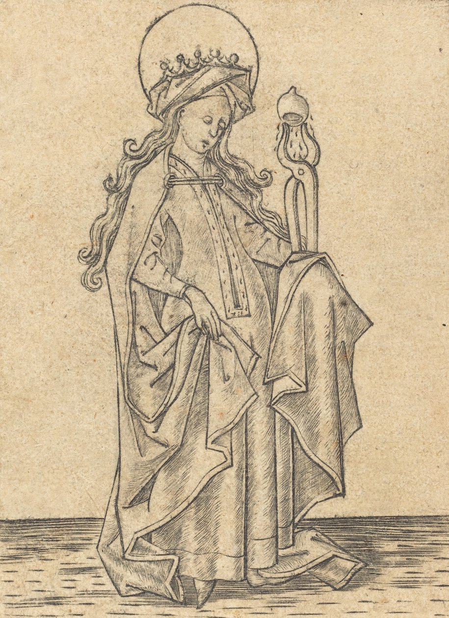 Heilige Agatha von Israhel van Meckenem