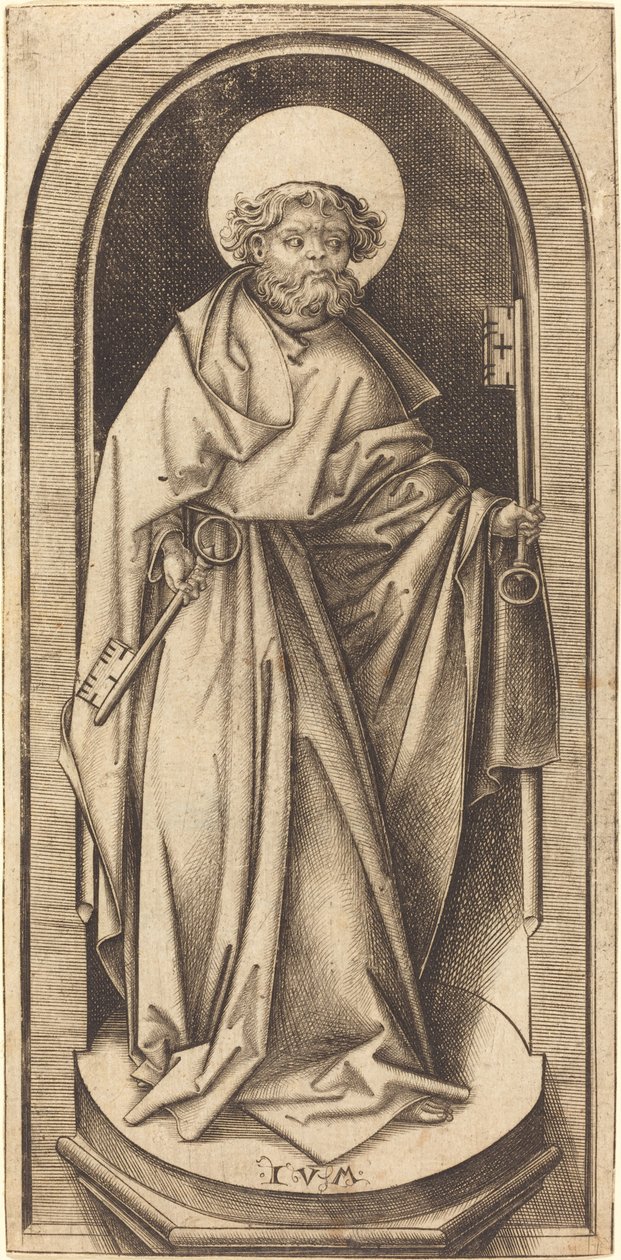 Heiliger Petrus, ca. 1490-1503 von Israhel van Meckenem