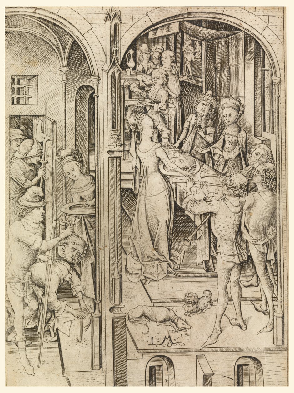 Die Enthauptung Johannes des Täufers von Israhel van Meckenem