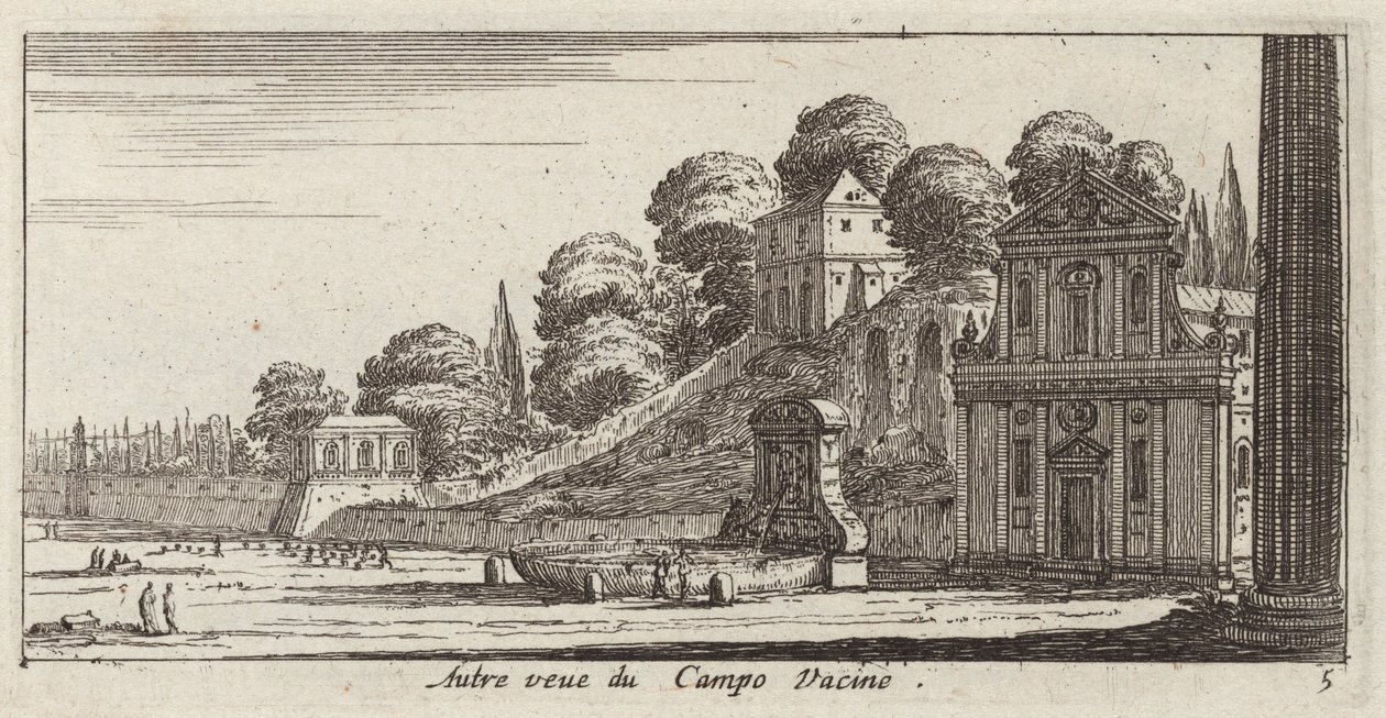 Andere Ansicht des Campo Vaccino von Israël Silvestre