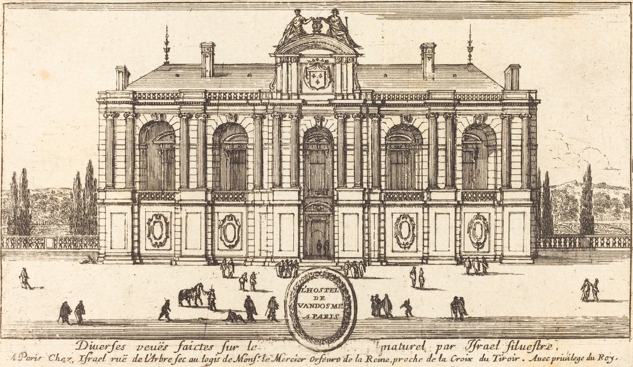 Das Hostel de Vandosme in Paris von Israël Silvestre