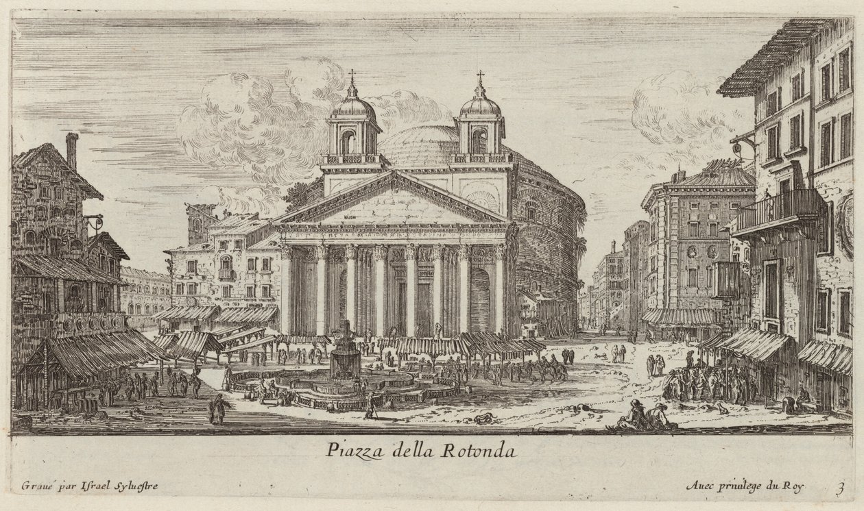 Piazza della Rotonda von Israël Silvestre