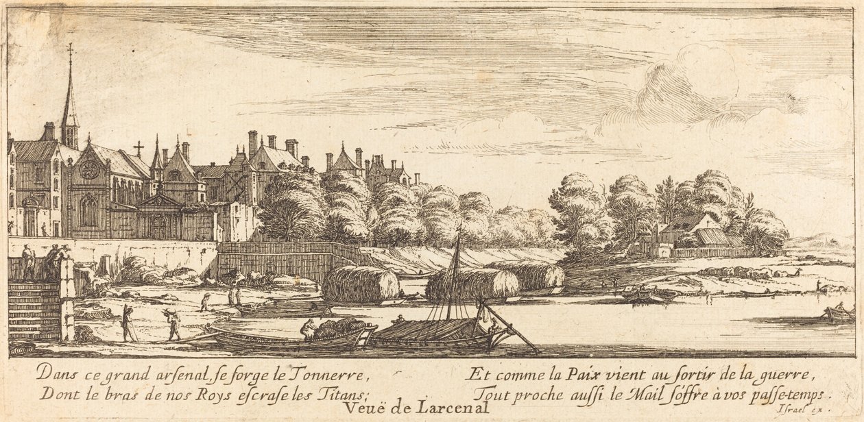 Ansicht von Larcenal von Israël Silvestre