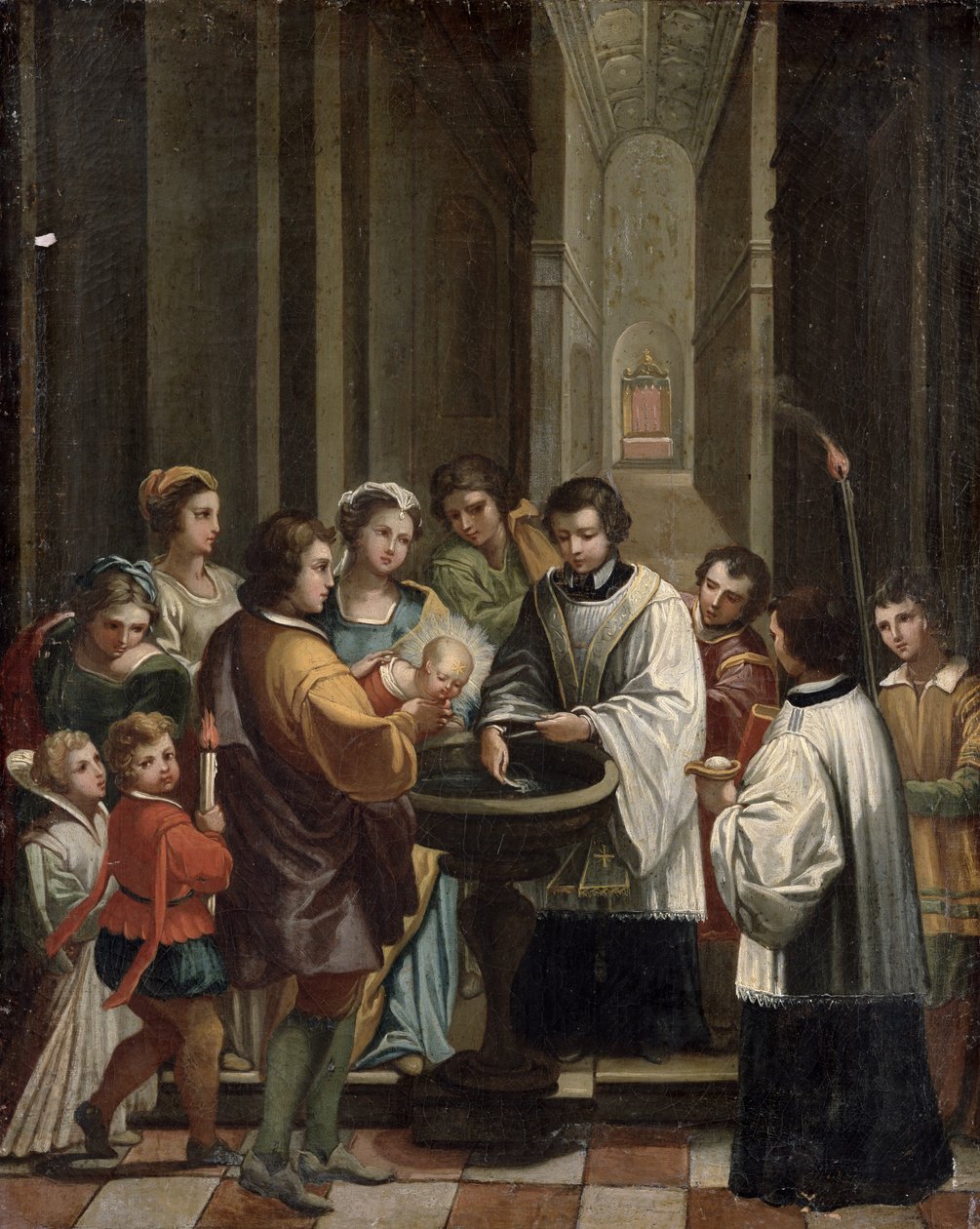 Eine Taufe von Italian School