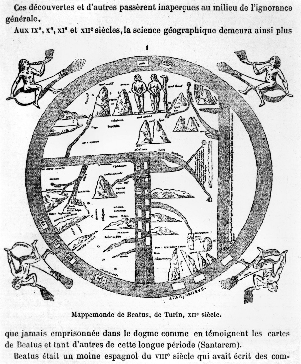 Beatus von Turin Mappamundi von Italian School