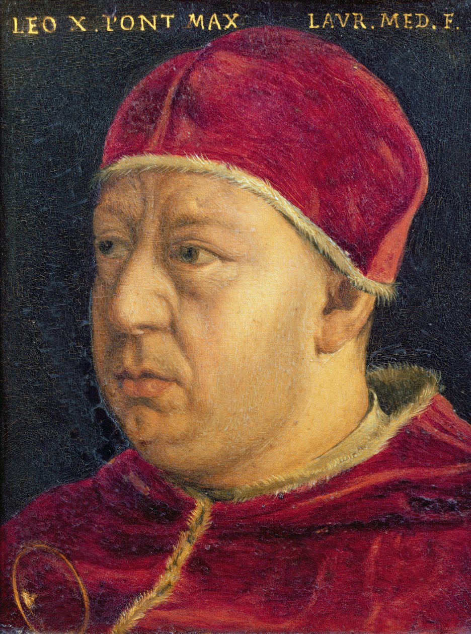 Porträt von Leo X von Italian School