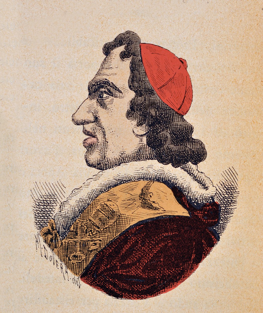 Porträt von Papst Pius VII. (Pius oder Pio) (1800-1823), 1898 (Stich mit späterer Kolorierung) von Italian School