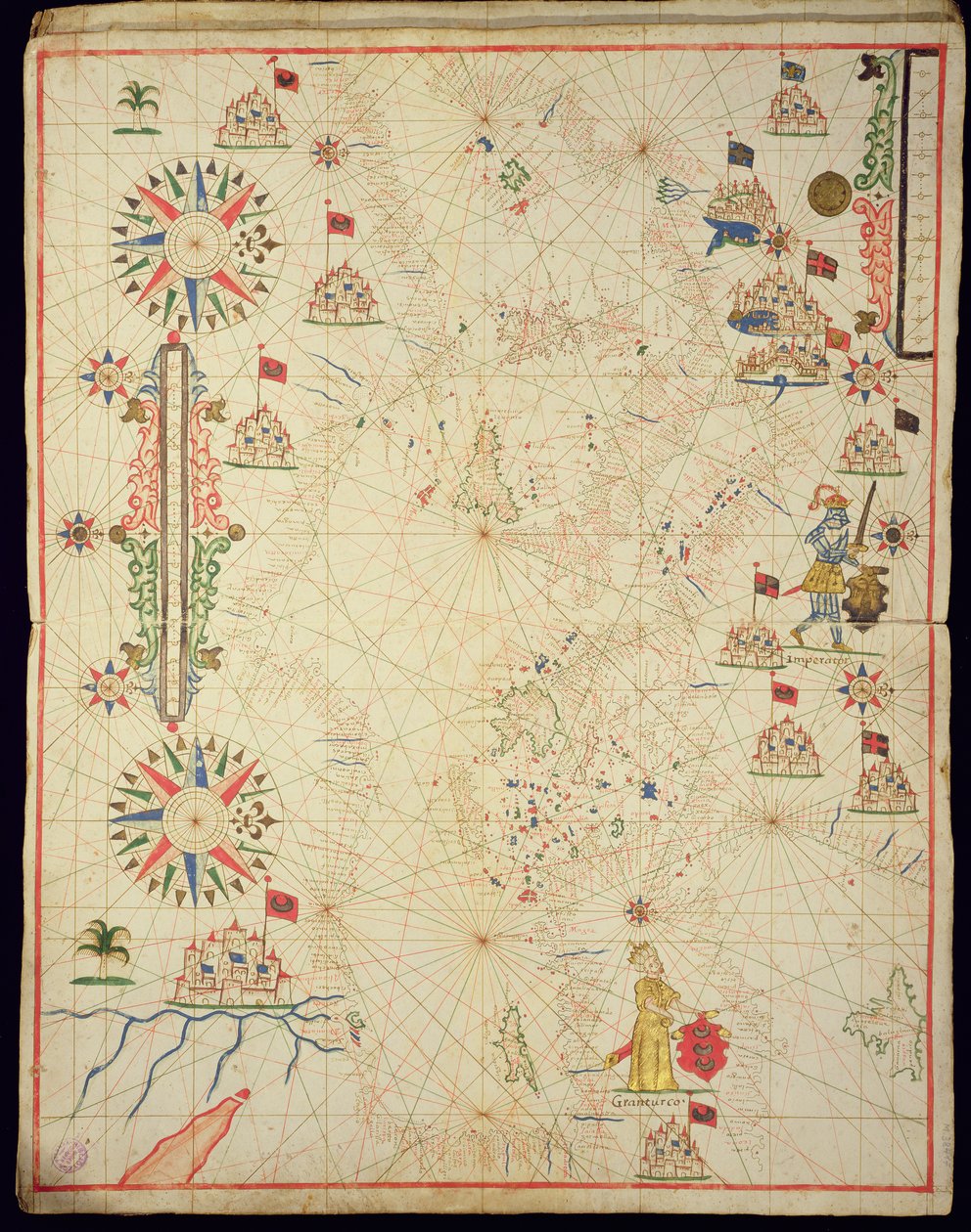 Das Mittelmeerbecken, aus einem nautischen Atlas, 1646 von Italian School