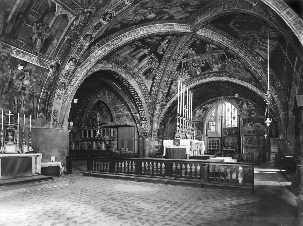 Ansicht des Inneren der Unterkirche von Italian School